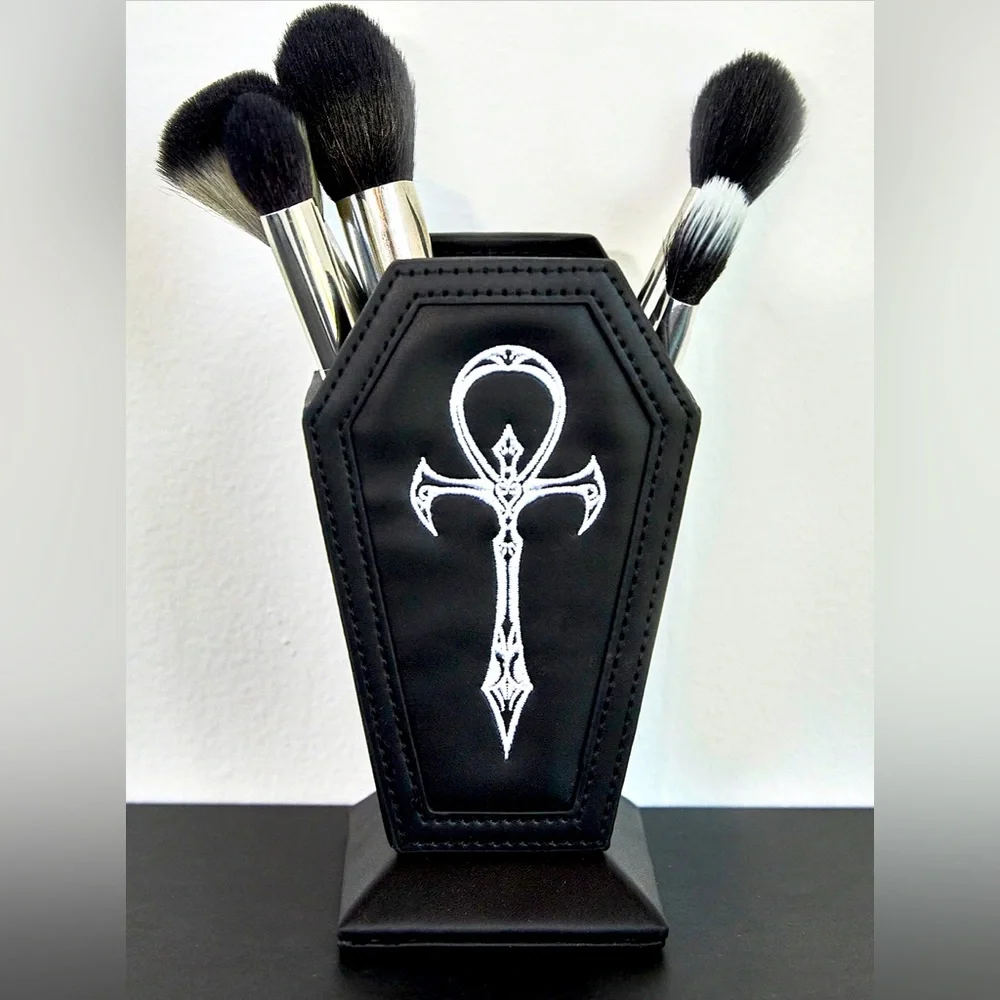 ✨🆕Dolls Kill Home Eternal Rest Ankh Makeup Brush Holder!BNIP!💀🖤